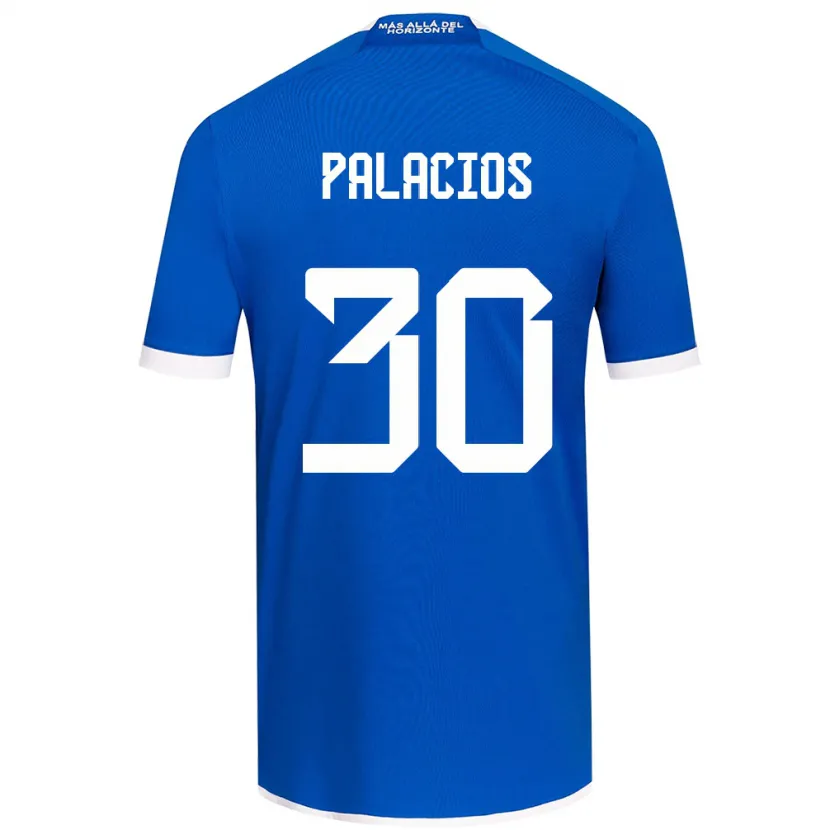 Danxen Hombre Camiseta Cristian Palacios #30 Azul Blanco 1ª Equipación 2024/25 La Camisa