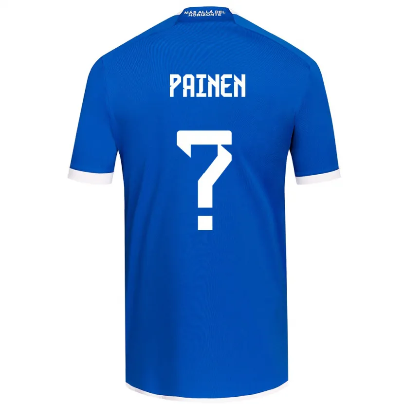 Danxen Hombre Camiseta Sebastián Painen #0 Azul Blanco 1ª Equipación 2024/25 La Camisa