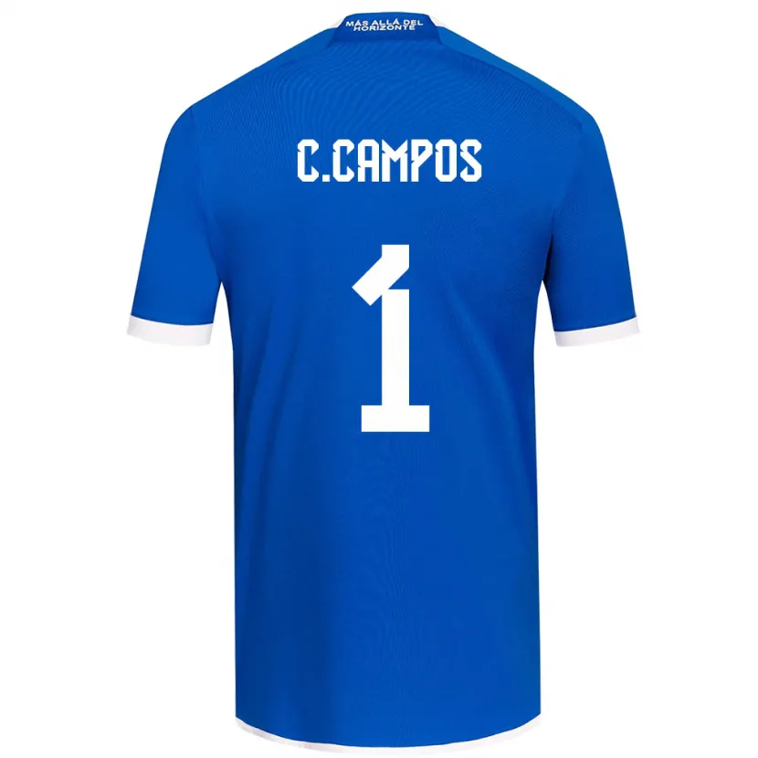 Danxen Hombre Camiseta Cristóbal Campos #1 Azul Blanco 1ª Equipación 2024/25 La Camisa