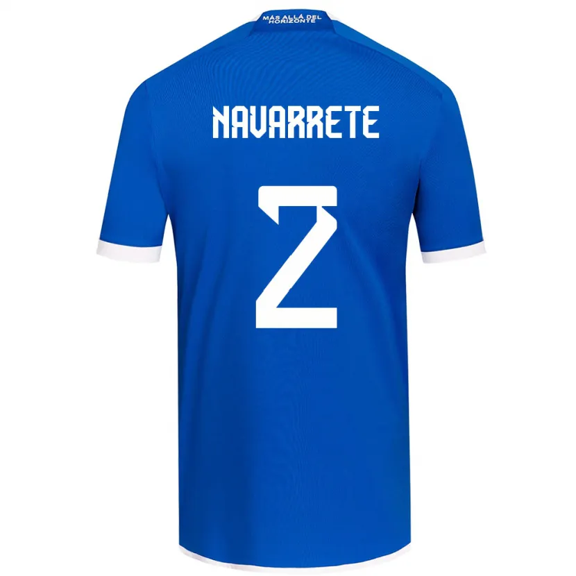 Danxen Hombre Camiseta Daniel Navarrete #2 Azul Blanco 1ª Equipación 2024/25 La Camisa