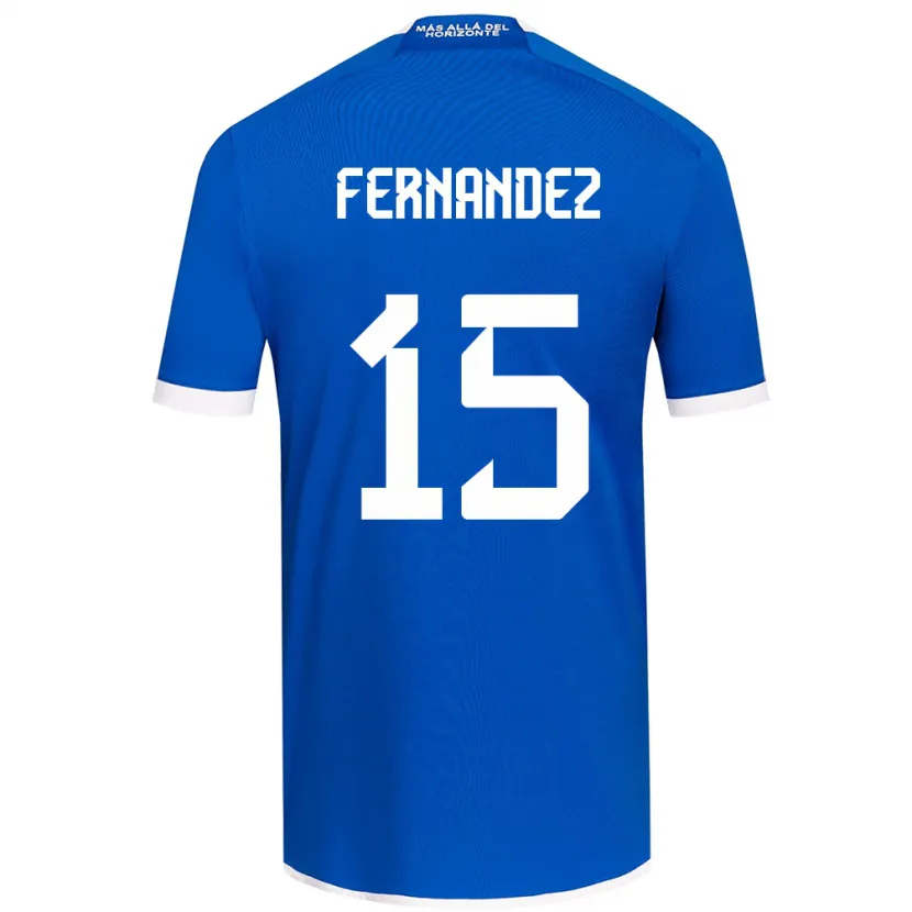 Danxen Hombre Camiseta Vicente Fernández #15 Azul Blanco 1ª Equipación 2024/25 La Camisa