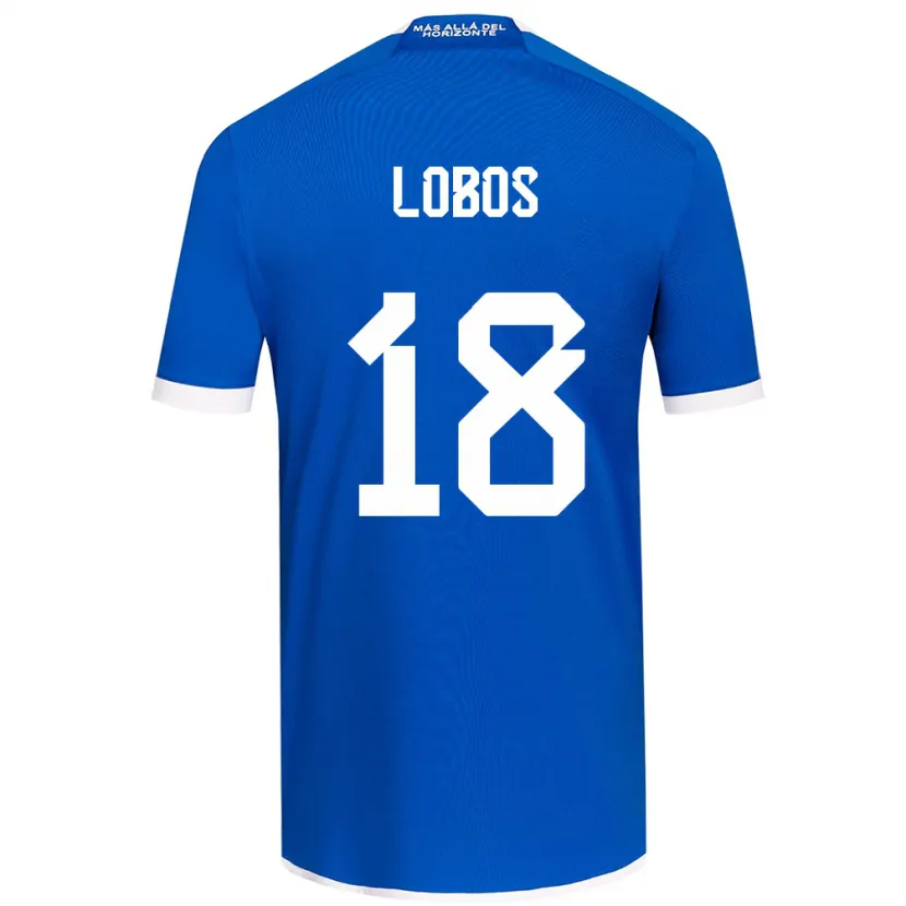 Danxen Hombre Camiseta Franco Lobos #18 Azul Blanco 1ª Equipación 2024/25 La Camisa