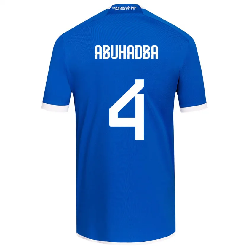 Danxen Hombre Camiseta Zacarías Abuhadba #4 Azul Blanco 1ª Equipación 2024/25 La Camisa