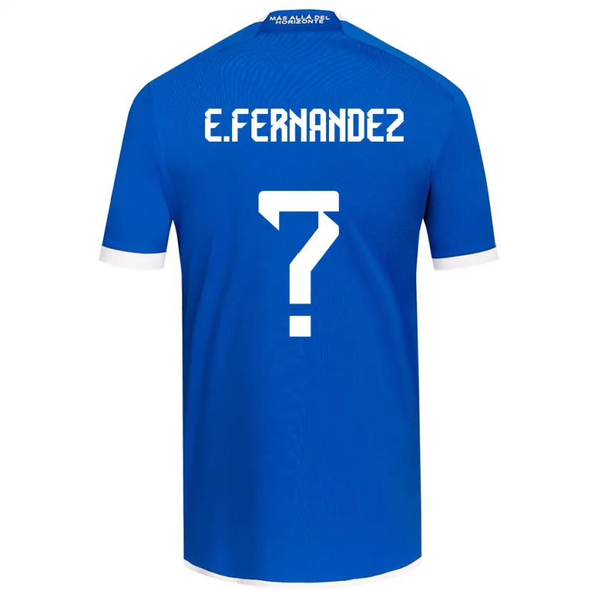 Danxen Hombre Camiseta Enzo Fernández #0 Azul Blanco 1ª Equipación 2024/25 La Camisa