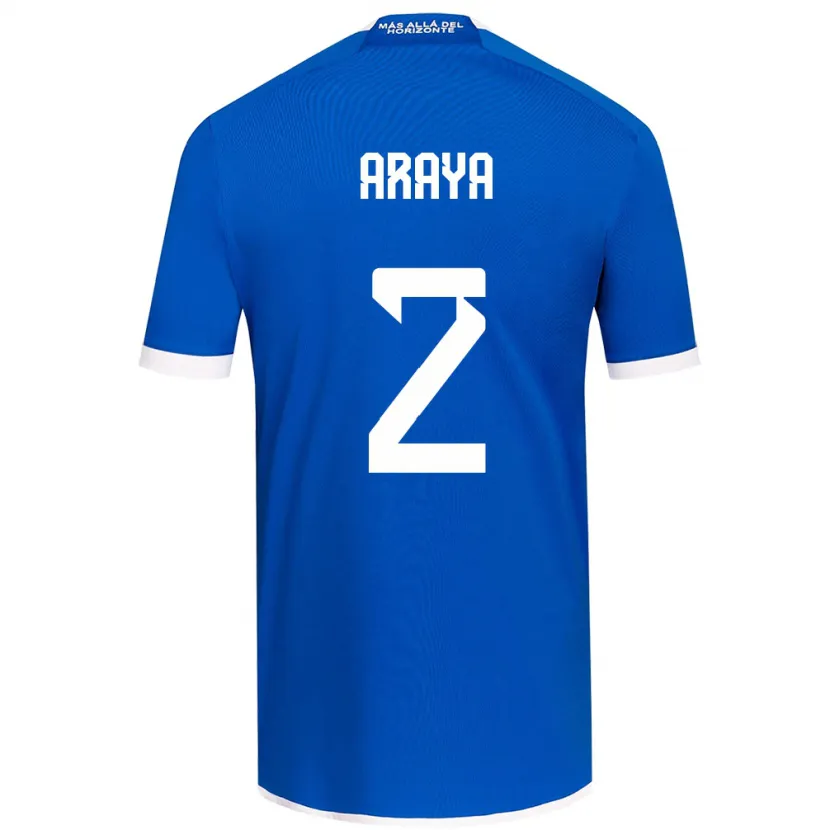 Danxen Hombre Camiseta Fernanda Araya #2 Azul Blanco 1ª Equipación 2024/25 La Camisa