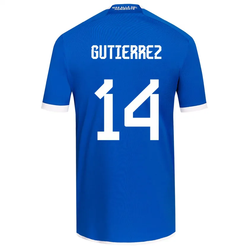 Danxen Hombre Camiseta Ana Gutiérrez #14 Azul Blanco 1ª Equipación 2024/25 La Camisa