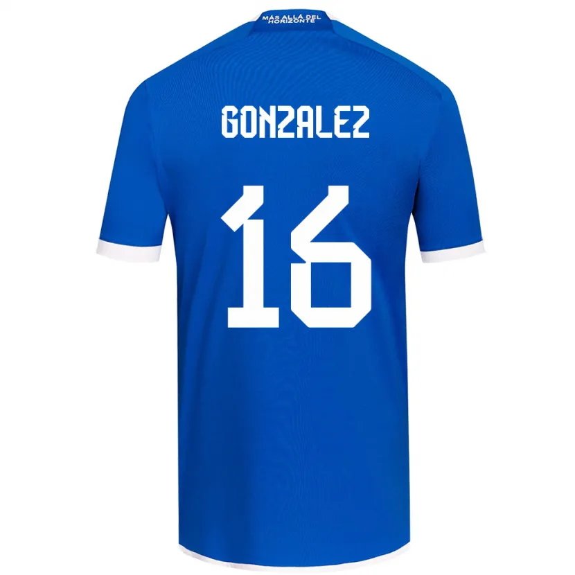 Danxen Hombre Camiseta Monserratt González #16 Azul Blanco 1ª Equipación 2024/25 La Camisa