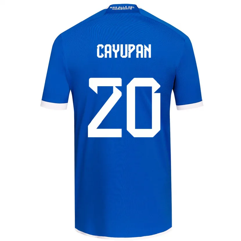 Danxen Hombre Camiseta Natalia Cayupán #20 Azul Blanco 1ª Equipación 2024/25 La Camisa