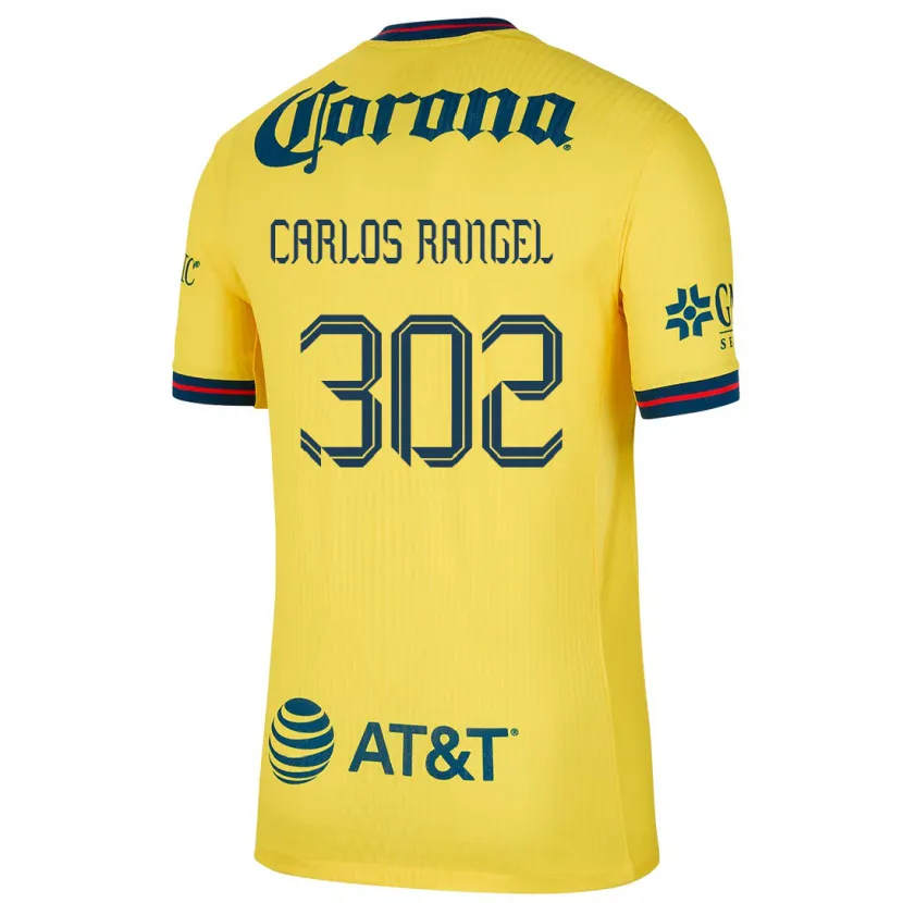 Danxen Hombre Camiseta Juan Carlos Rangel #302 Amarillo Azul 1ª Equipación 2024/25 La Camisa