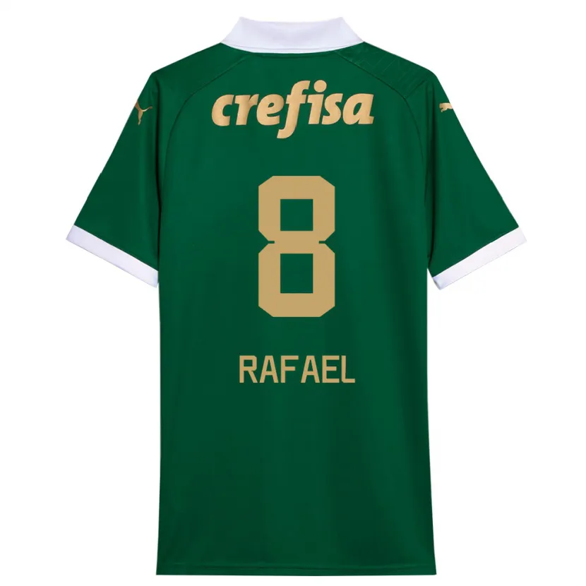 Danxen Hombre Camiseta Zé Rafael #8 Verde Blanco 1ª Equipación 2024/25 La Camisa