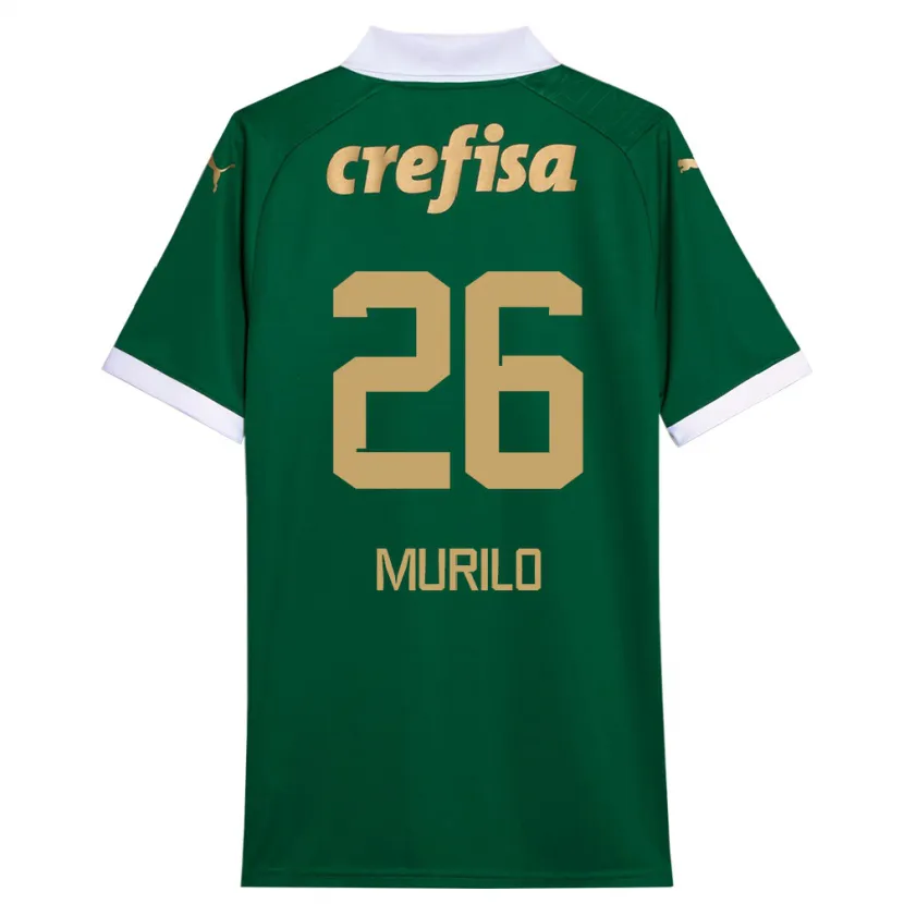 Danxen Hombre Camiseta Murilo #26 Verde Blanco 1ª Equipación 2024/25 La Camisa