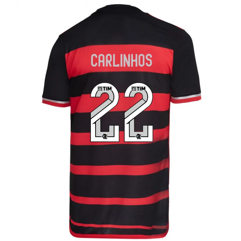 Danxen Hombre Camiseta Carlinhos #22 Negro Rojo 1ª Equipación 2024/25 La Camisa