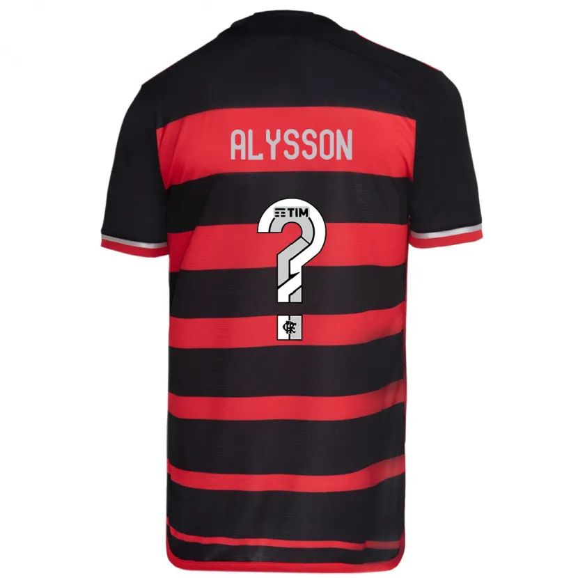 Danxen Hombre Camiseta Alysson #0 Negro Rojo 1ª Equipación 2024/25 La Camisa