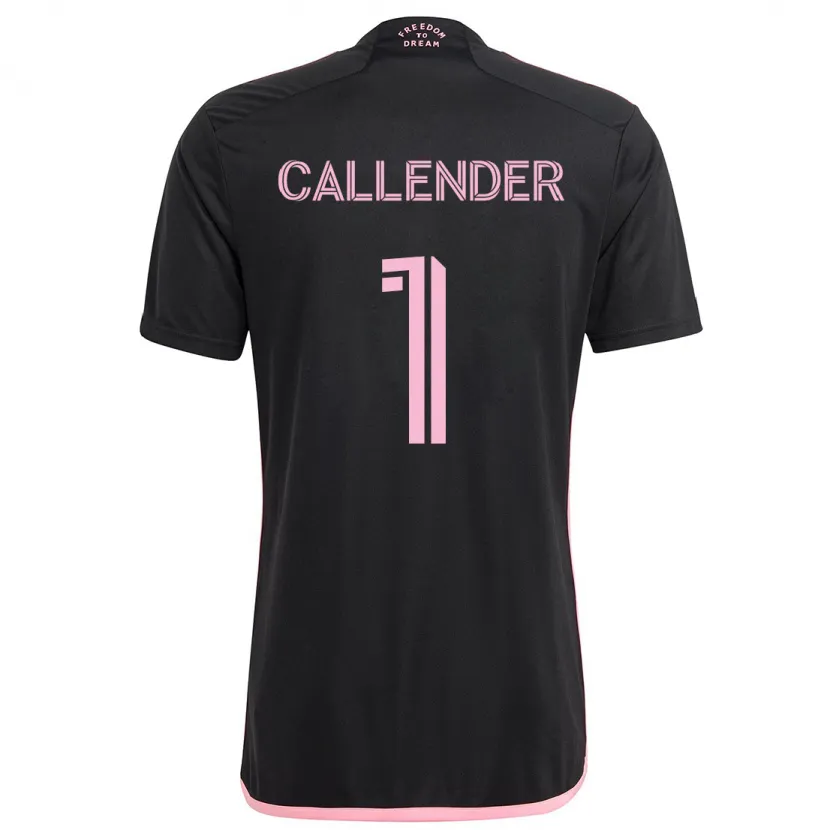 Danxen Hombre Camiseta Drake Callender #1 Negro 2ª Equipación 2024/25 La Camisa