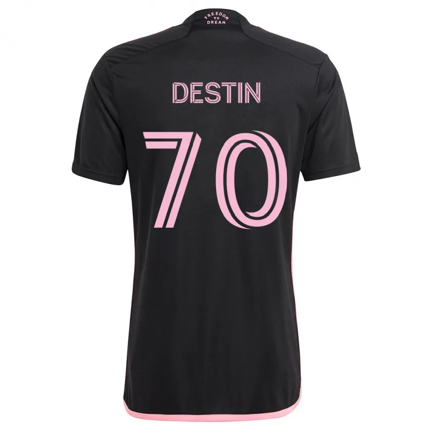 Danxen Hombre Camiseta Bryan Destin #70 Negro 2ª Equipación 2024/25 La Camisa