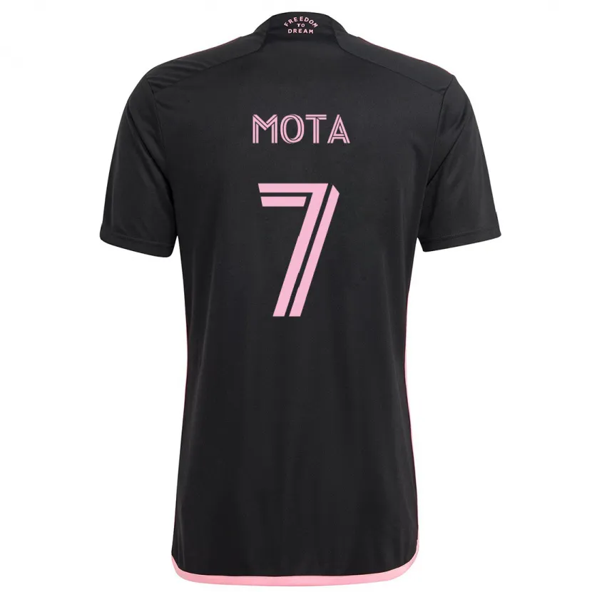 Danxen Hombre Camiseta Jean Mota #7 Negro 2ª Equipación 2024/25 La Camisa