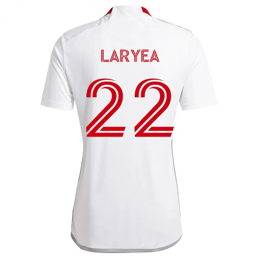 Danxen Hombre Camiseta Richie Laryea #22 Blanco Rojo 2ª Equipación 2024/25 La Camisa