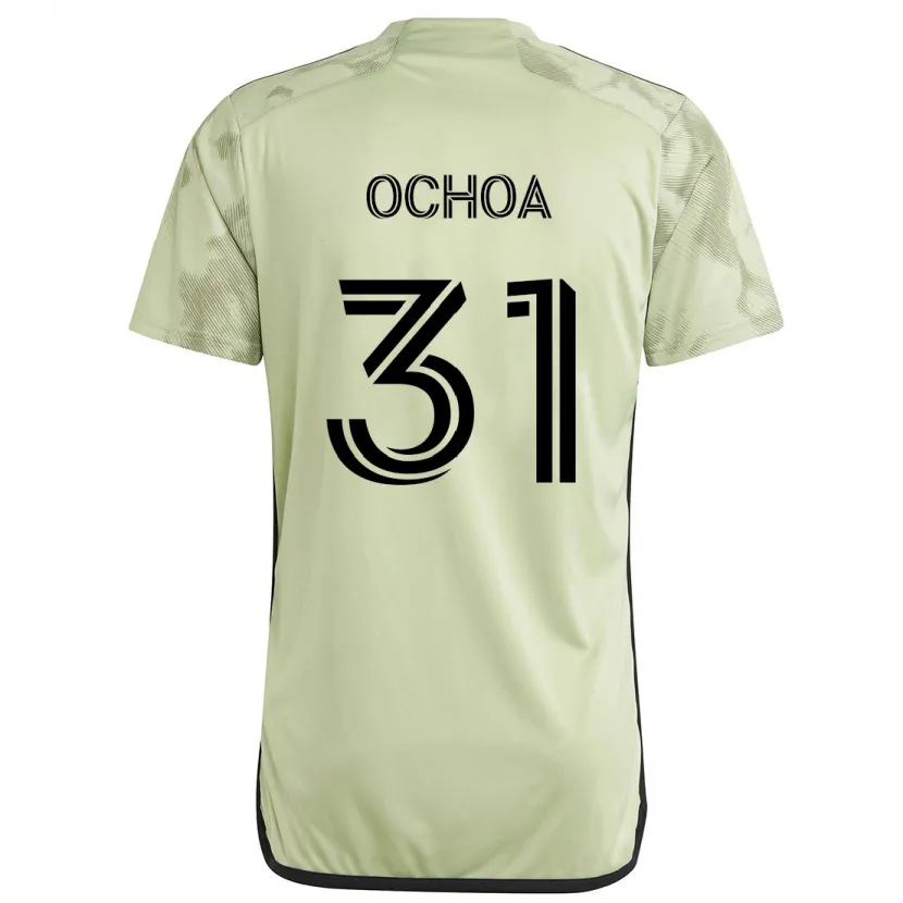 Danxen Hombre Camiseta David Ochoa #31 Verde Claro 2ª Equipación 2024/25 La Camisa