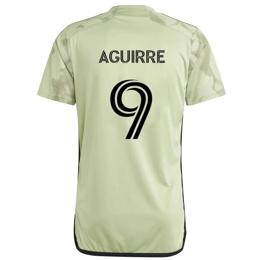 Danxen Hombre Camiseta Dustin Aguirre #9 Verde Claro 2ª Equipación 2024/25 La Camisa