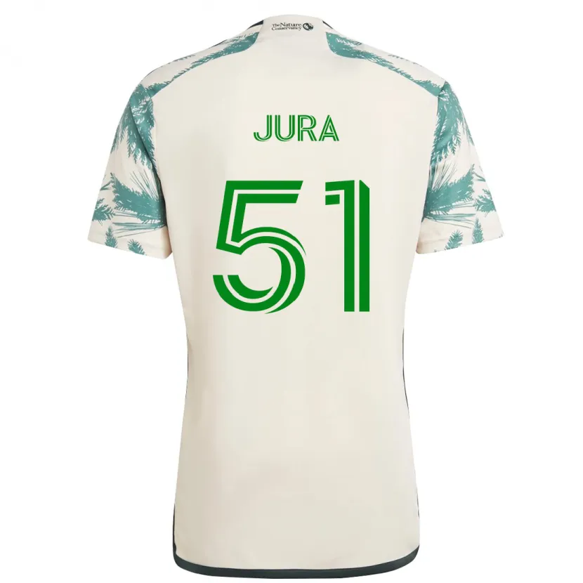 Danxen Hombre Camiseta Sawyer Jura #51 Beige Marrón 2ª Equipación 2024/25 La Camisa