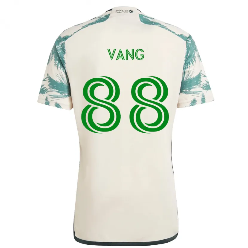 Danxen Hombre Camiseta Michael Vang #88 Beige Marrón 2ª Equipación 2024/25 La Camisa