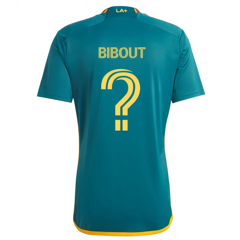 Danxen Hombre Camiseta Aaron Bibout #0 Verde Amarillo 2ª Equipación 2024/25 La Camisa