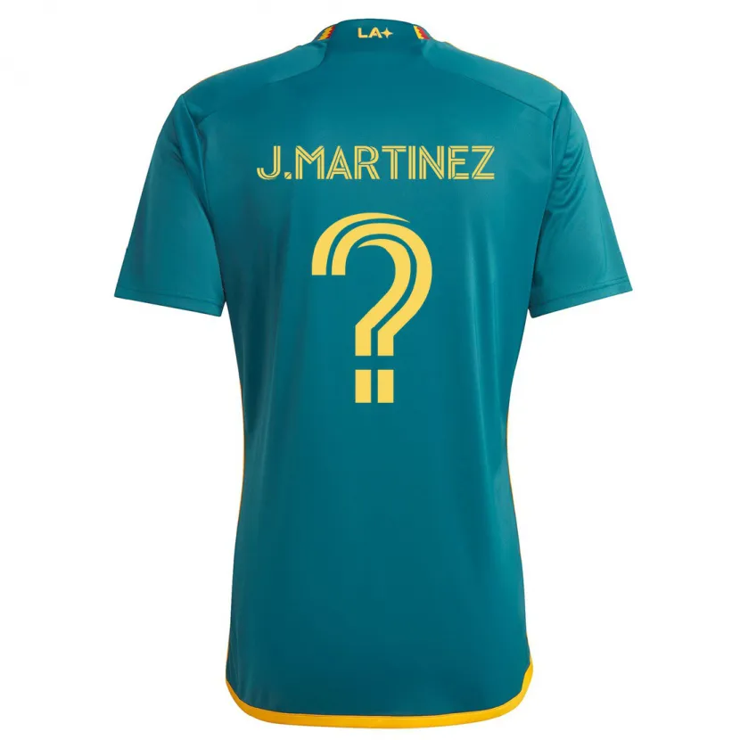 Danxen Hombre Camiseta Juan Martinez #0 Verde Amarillo 2ª Equipación 2024/25 La Camisa