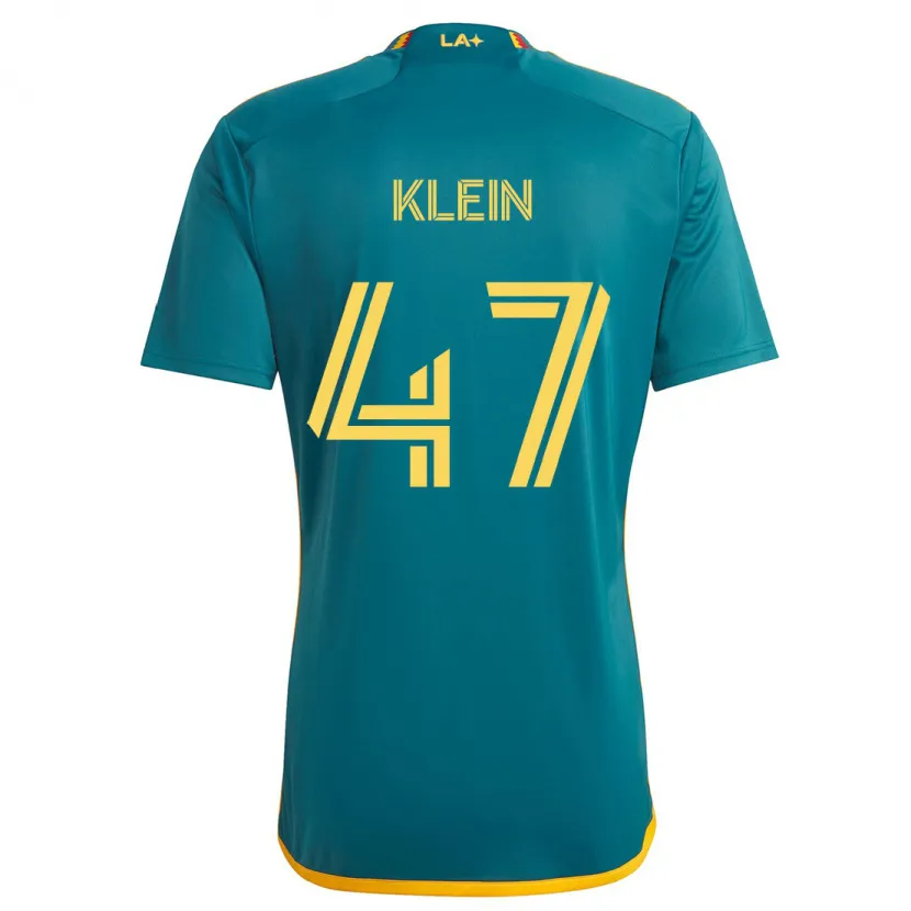 Danxen Hombre Camiseta Carson Klein #47 Verde Amarillo 2ª Equipación 2024/25 La Camisa