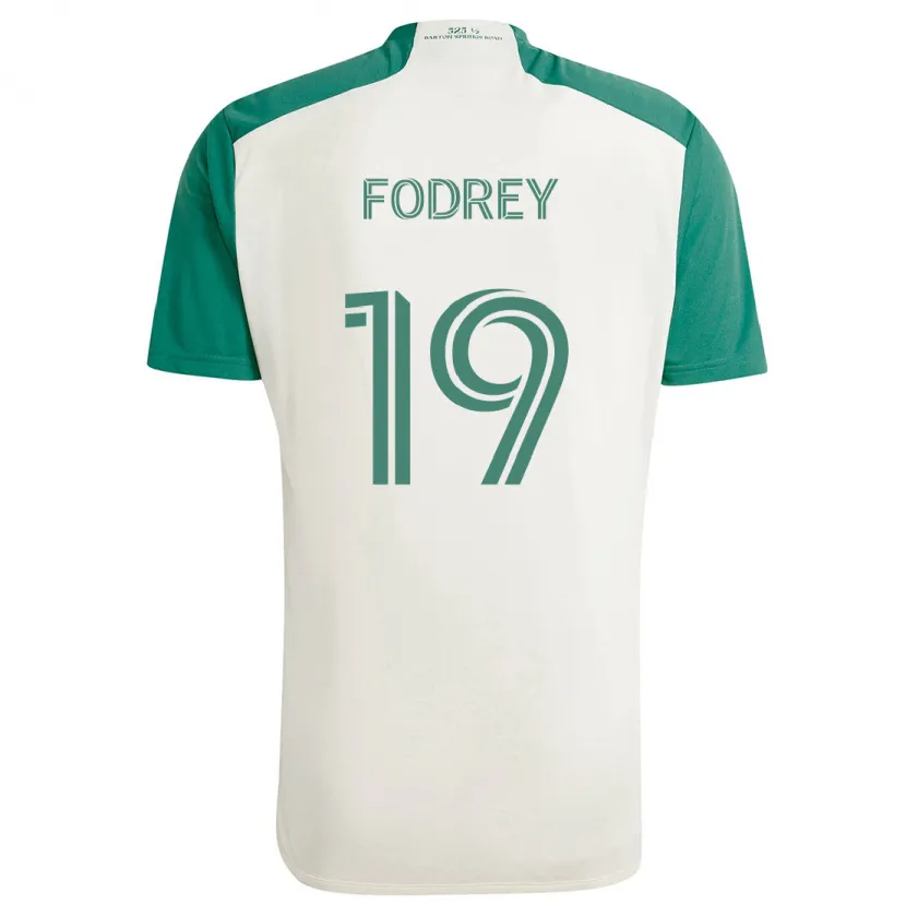 Danxen Hombre Camiseta Cj Fodrey #19 Colores Tostados Verde 2ª Equipación 2024/25 La Camisa