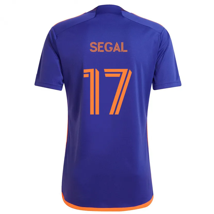 Danxen Hombre Camiseta Gabriel Segal #17 Púrpura Naranja 2ª Equipación 2024/25 La Camisa