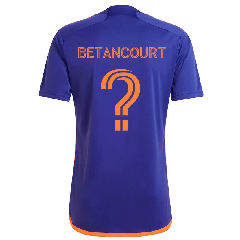 Danxen Hombre Camiseta Noah Betancourt #0 Púrpura Naranja 2ª Equipación 2024/25 La Camisa