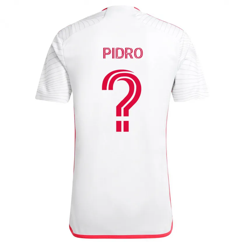 Danxen Hombre Camiseta Selmir Pidro #0 Blanco Rojo 2ª Equipación 2024/25 La Camisa