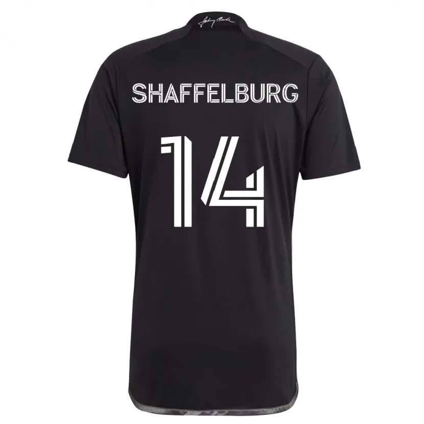 Danxen Hombre Camiseta Jacob Shaffelburg #14 Negro 2ª Equipación 2024/25 La Camisa