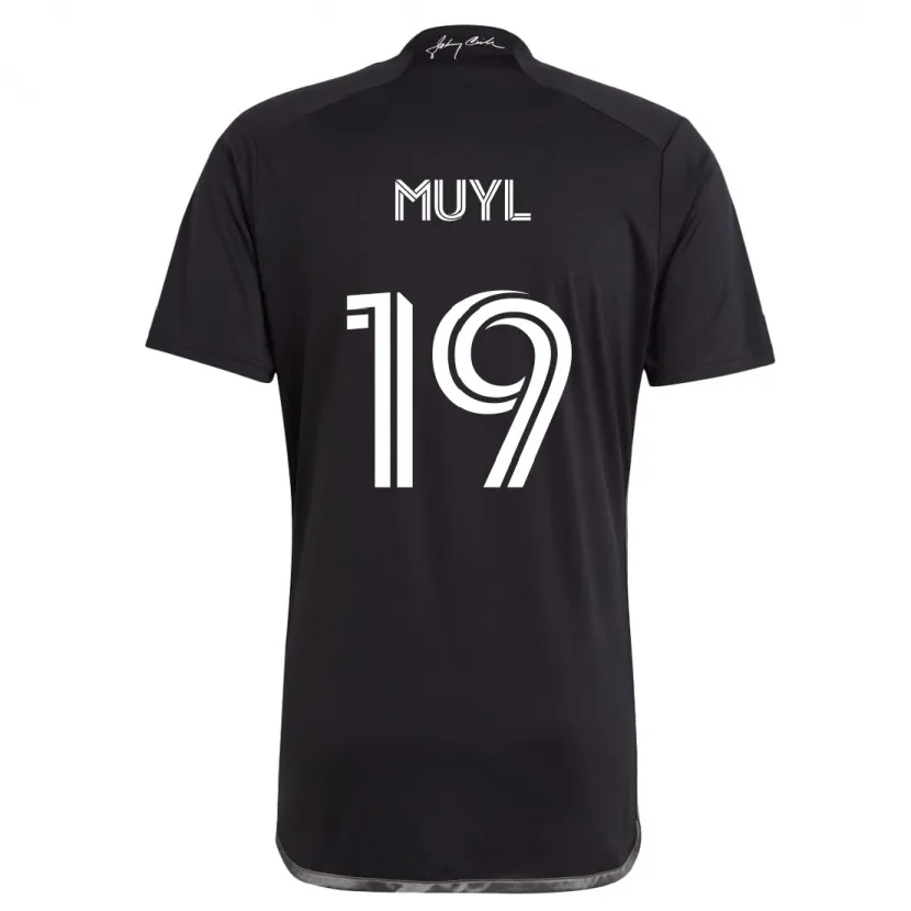 Danxen Hombre Camiseta Alex Muyl #19 Negro 2ª Equipación 2024/25 La Camisa