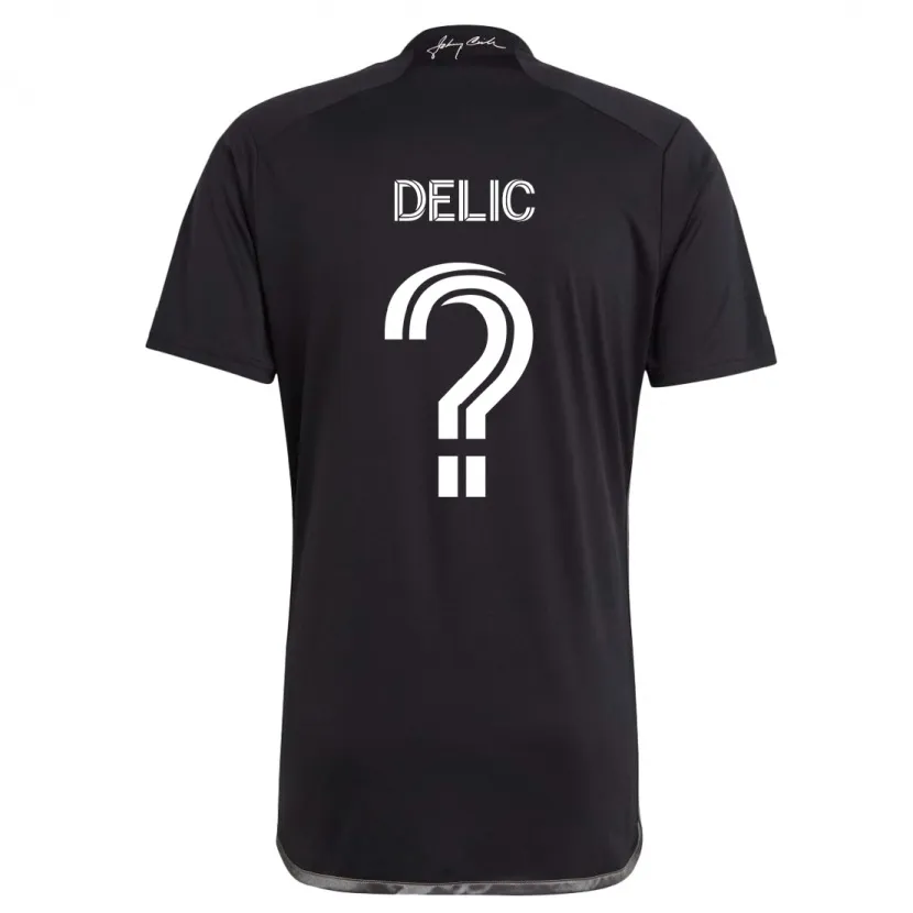 Danxen Hombre Camiseta Ammar Delic #0 Negro 2ª Equipación 2024/25 La Camisa