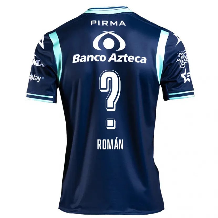 Danxen Hombre Camiseta Santiago Román #0 Azul Marino 2ª Equipación 2024/25 La Camisa