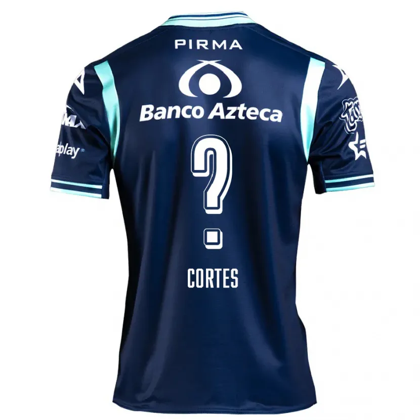 Danxen Hombre Camiseta Vinícius Côrtes #0 Azul Marino 2ª Equipación 2024/25 La Camisa