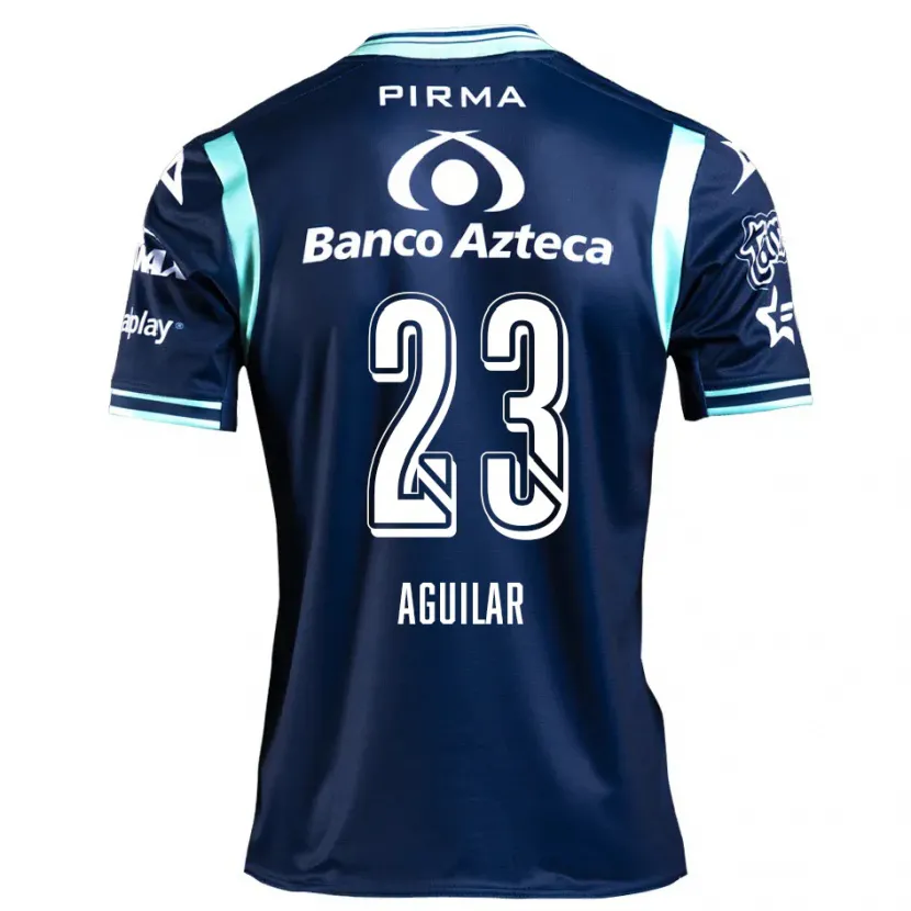 Danxen Hombre Camiseta Daniel Aguilar #23 Azul Marino 2ª Equipación 2024/25 La Camisa