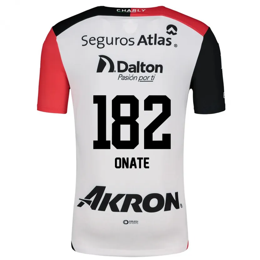 Danxen Hombre Camiseta Axel Oñate #182 Blanco Rojo Negro 2ª Equipación 2024/25 La Camisa