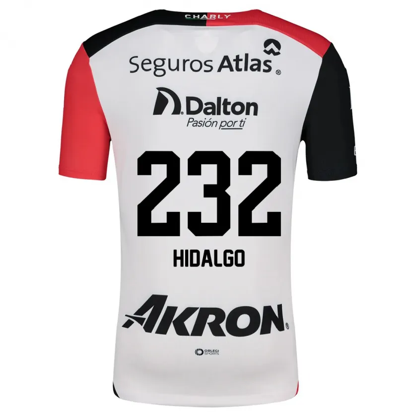 Danxen Hombre Camiseta Óscar Hidalgo #232 Blanco Rojo Negro 2ª Equipación 2024/25 La Camisa