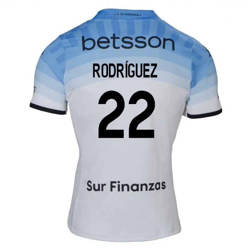 Danxen Hombre Camiseta Baltasar Rodríguez #22 Blanco Azul Negro 2ª Equipación 2024/25 La Camisa