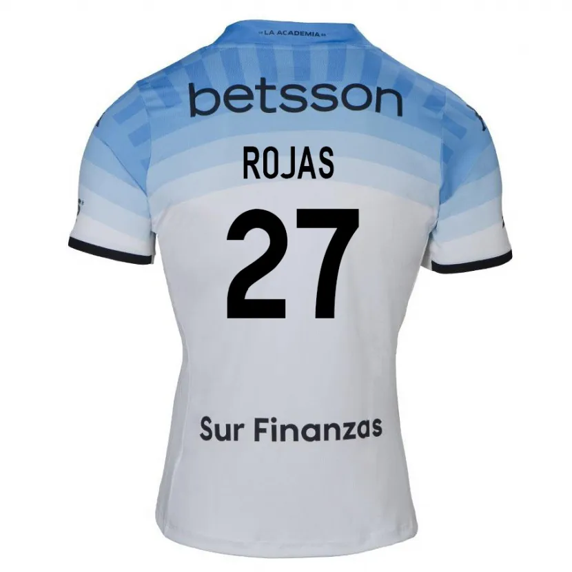 Danxen Hombre Camiseta Gabriel Rojas #27 Blanco Azul Negro 2ª Equipación 2024/25 La Camisa