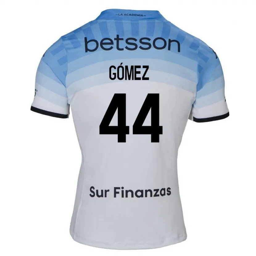 Danxen Hombre Camiseta Francisco Gómez #44 Blanco Azul Negro 2ª Equipación 2024/25 La Camisa