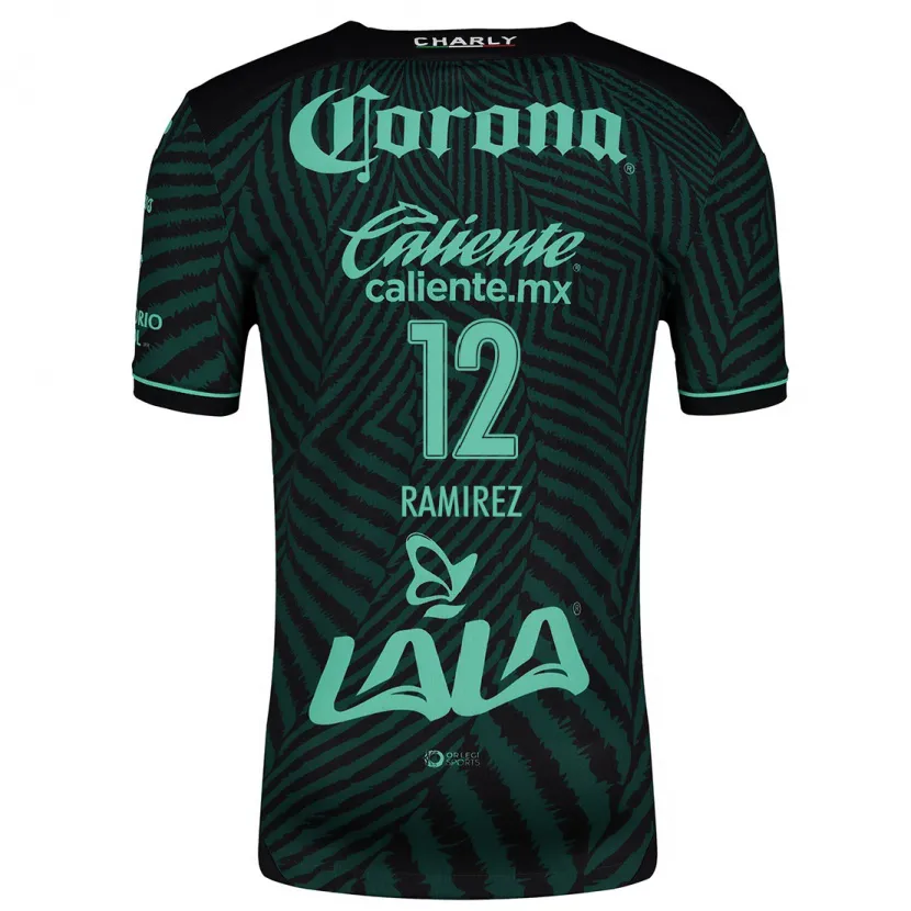 Danxen Hombre Camiseta Santiago Ramírez #12 Verde Negro 2ª Equipación 2024/25 La Camisa