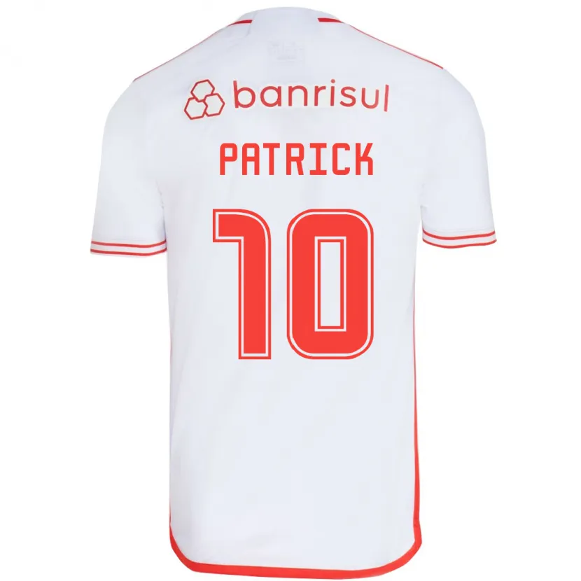 Danxen Hombre Camiseta Alan Patrick #10 Blanco Rojo 2ª Equipación 2024/25 La Camisa