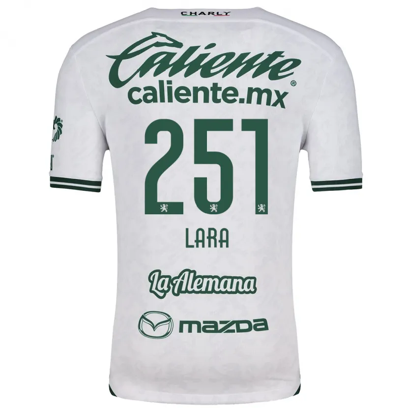 Danxen Hombre Camiseta Tristán Lara #251 Blanco Verde 2ª Equipación 2024/25 La Camisa