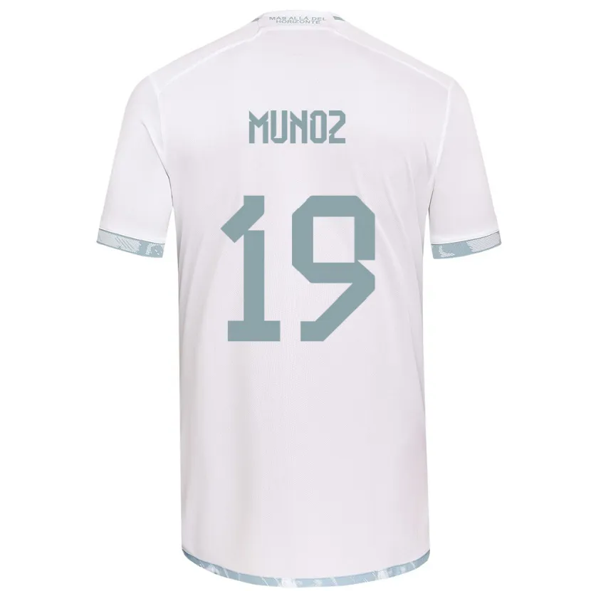 Danxen Hombre Camiseta Cristóbal Muñoz #19 Gris Blanco 2ª Equipación 2024/25 La Camisa