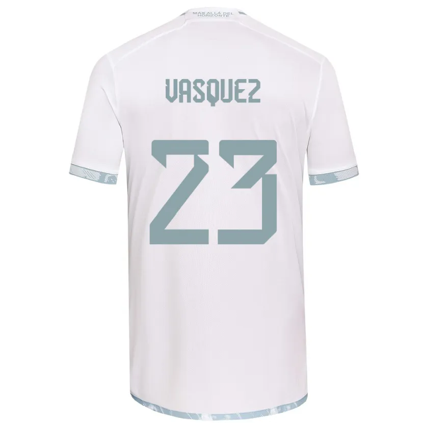 Danxen Hombre Camiseta Ignacio Vásquez #23 Gris Blanco 2ª Equipación 2024/25 La Camisa