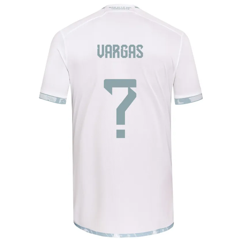 Danxen Hombre Camiseta Diego Vargas #0 Gris Blanco 2ª Equipación 2024/25 La Camisa