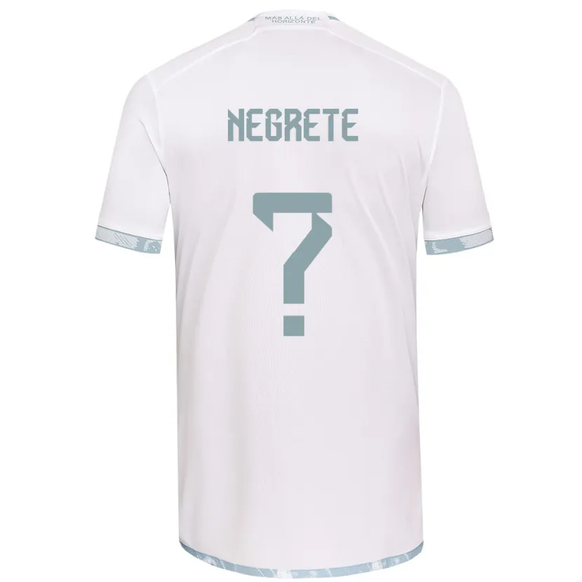 Danxen Hombre Camiseta Salvador Negrete #0 Gris Blanco 2ª Equipación 2024/25 La Camisa